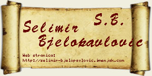 Selimir Bjelopavlović vizit kartica